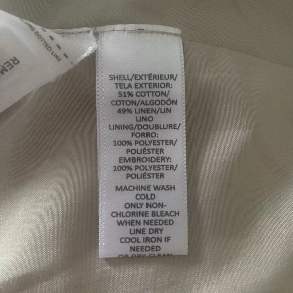 Ann Taylor Loft Aztec‎ Embroidered Linen Cotton Blend Skirt Womens Size 8 (1537) - Picture 5 of 5